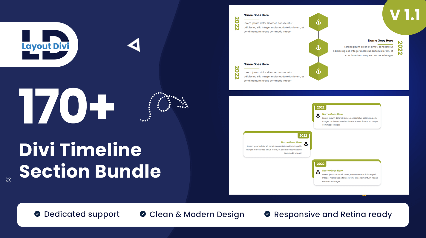 Divi Timeline Section Pack