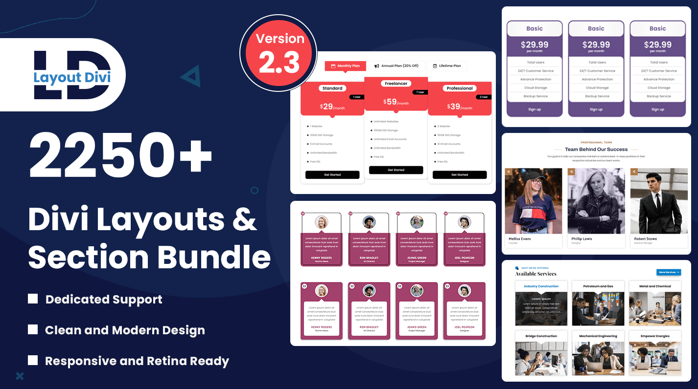 The Ultimate Divi Modules ui kit Feature