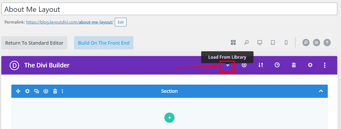 documentation step-how to import divi layout