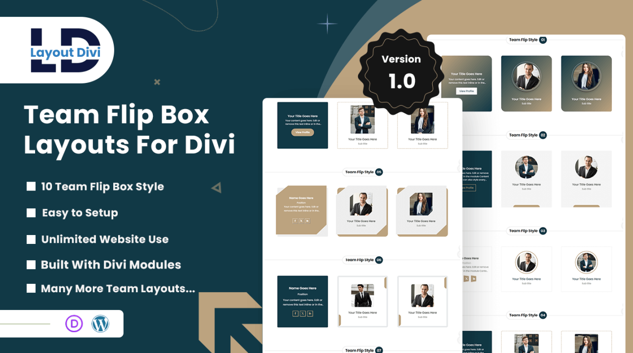 Divi Custom Tabs Layout Pack | Divi Layouts