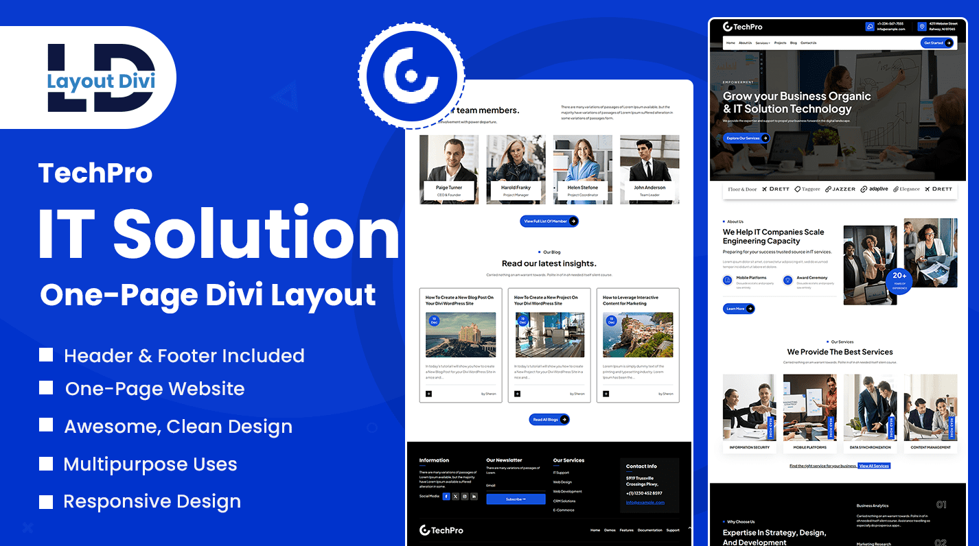 TechPro-IT Solution One-Page Divi Layout-Featured-Image