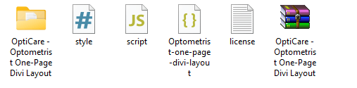 Divi Optometrist Layout-File Structure