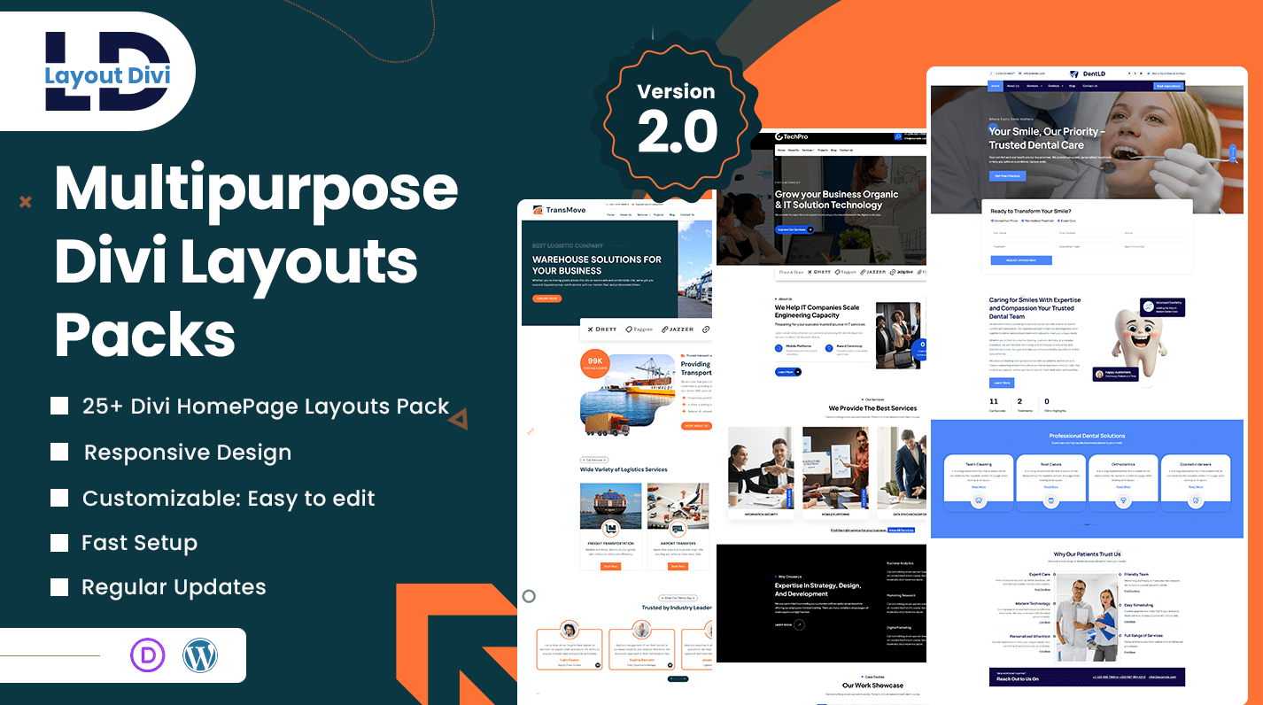 Divi Multipurpose Layouts & Layout Packs - Featured Image