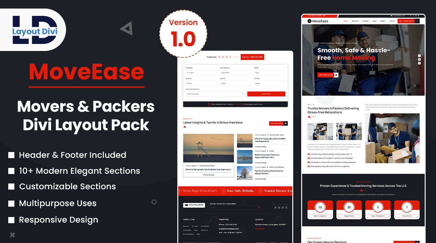 Divi Movers Layout Pack - Featured Image