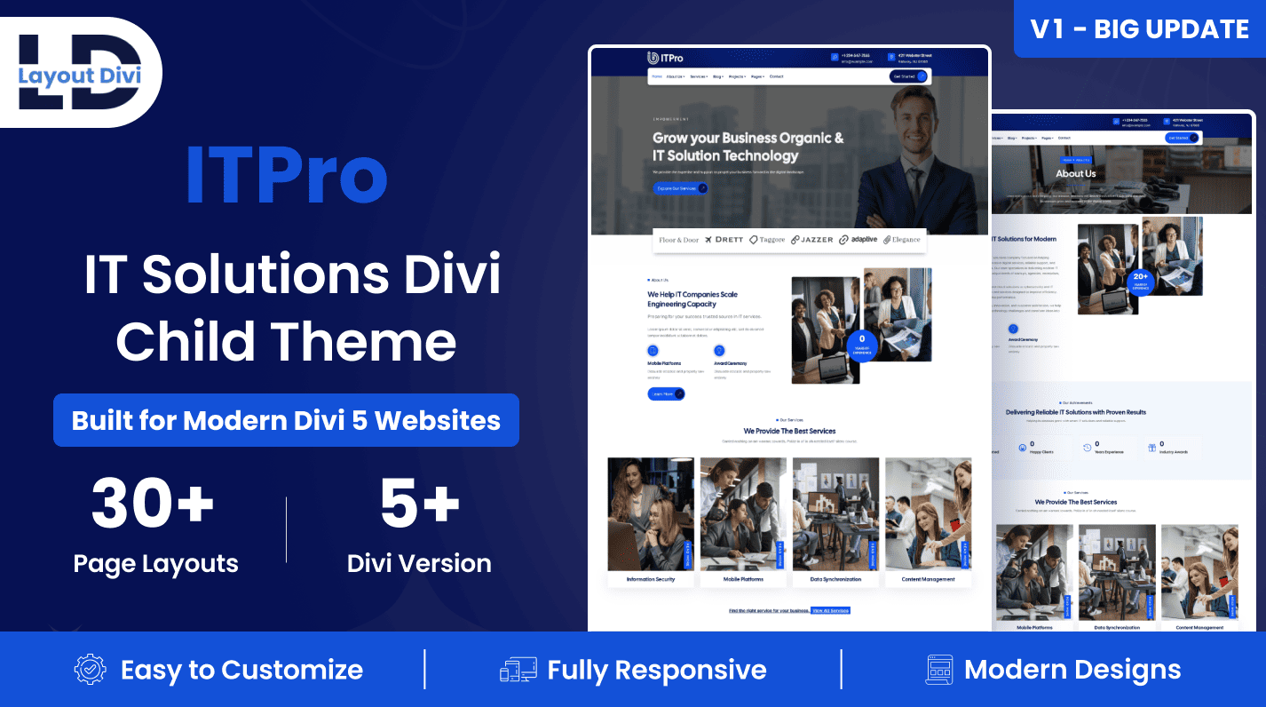 ITPro – IT Solutions & Technology Services Divi Child Theme - Featured Image