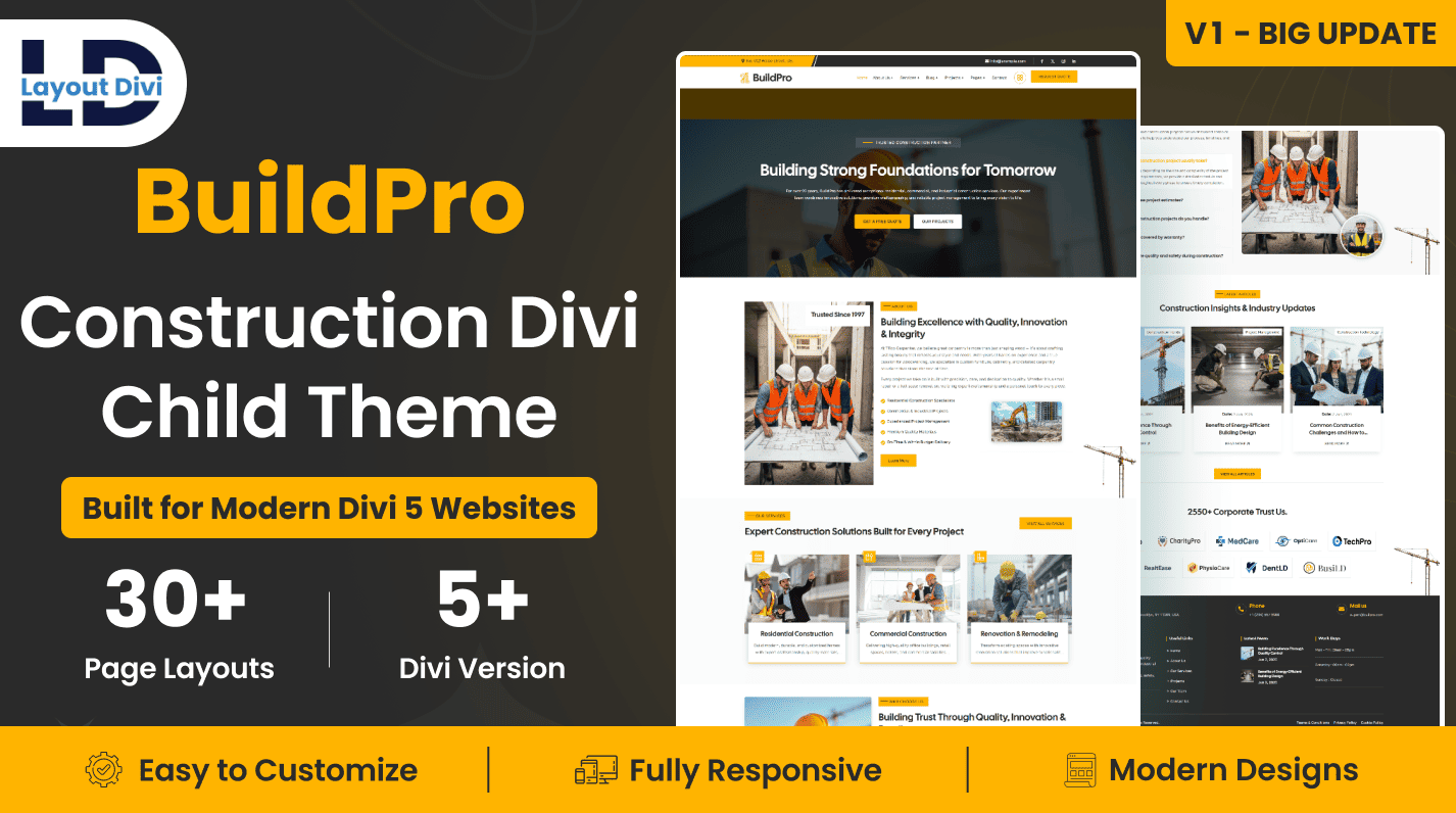 BuildPro – Construction Divi Child Theme - Featured Image